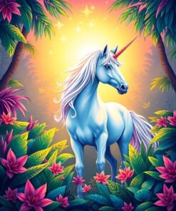 Tropical Glow Paint Numbers