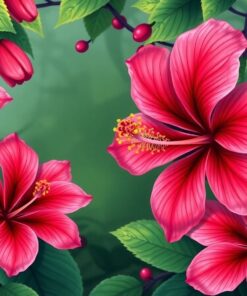 Hibiscus Secrets Paint Numbers