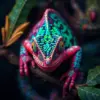 Veiled Chameleon Antique Lens Paint By Numbers
