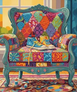 Vibrant Soles Vintage Chair Paint By Numbers
