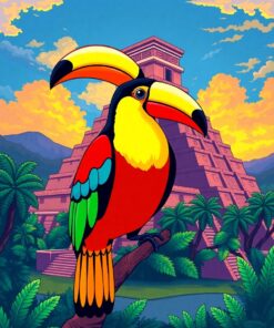 Mayan Temple Paint Numbers