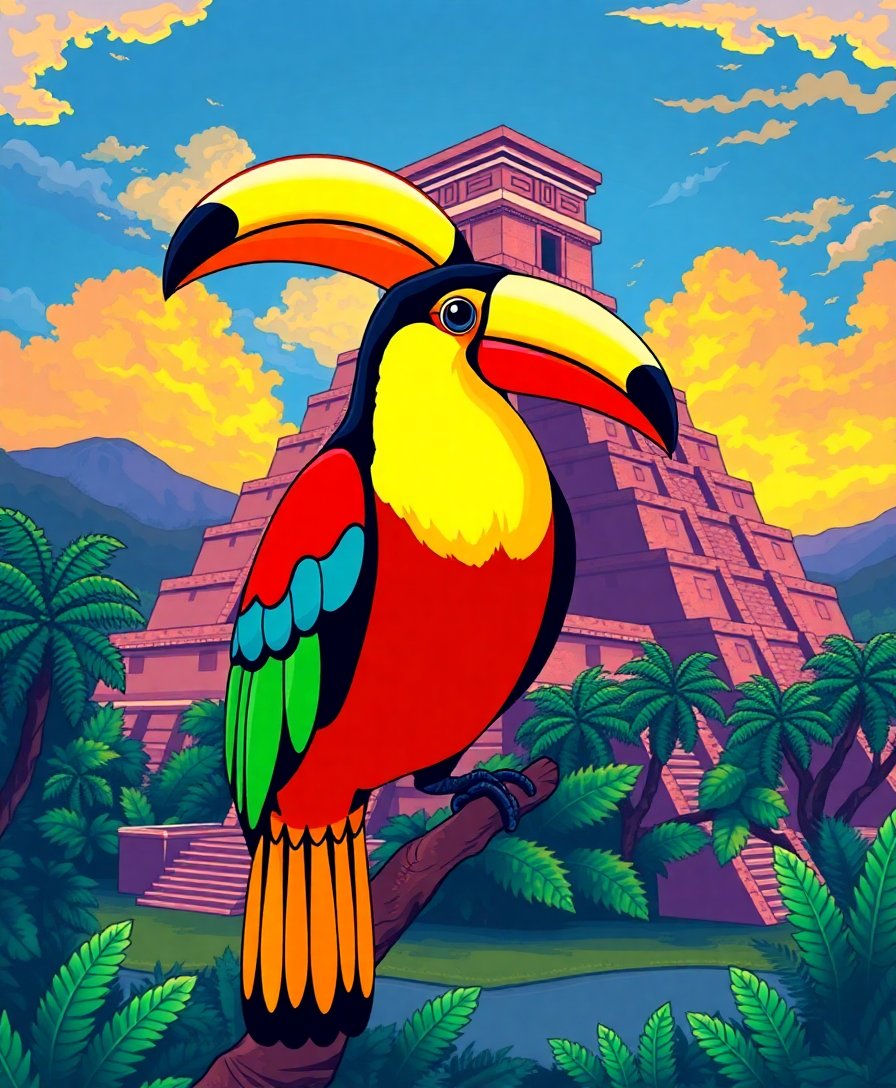 Mayan Temple Paint Numbers Mayan Temple Paint Numbers