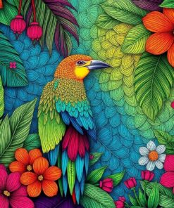 Vibrant Tropical Quipu Threads Paint By Numbers