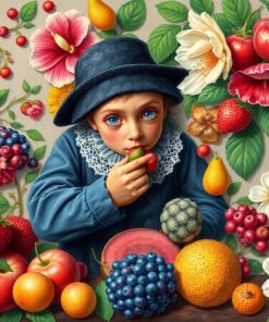 Victorian Botanical Fruit Thief Paint By Numbers