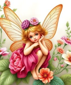 Botanical Pixie Paint Numbers