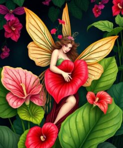 Caladium Nymph Paint Numbers