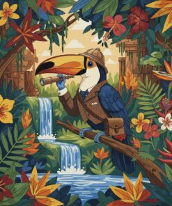 Victorian Explorer Toucan Perch Paint By Numbers