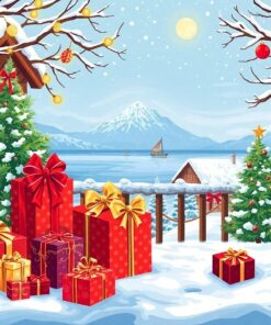 Winter Gifts Paint Numbers