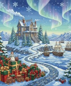 Victorian Island Winter Gifts Paint By Numbers