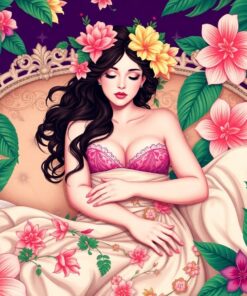 Victorian Nymph Tropical Slumber Paint By Numbers