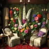 Victorian Parlor Botanical paint by numbers