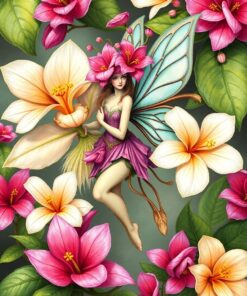 Plumeria Sprite Paint Numbers