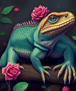 Victorian Realistic Reptile Study Paint By Numbers