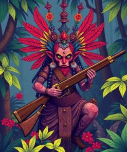 Jungle Deity Paint Numbers