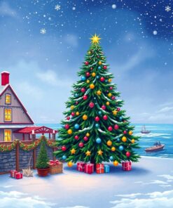 Christmas Tree Paint Numbers