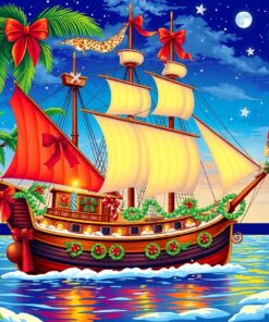 Tropical Christmas Paint Numbers