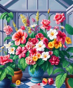 Sunroom Blooms Paint Numbers