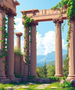 Ancient Pillars Paint Numbers