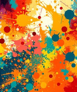 Vintage Abstract Dust Trail Paint By Numbers