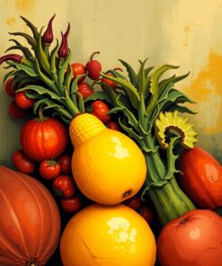 Fruit Fronds Paint Numbers