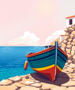 Coastal Boat Paint Numbers