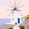 Aegean Windmill Paint Numbers