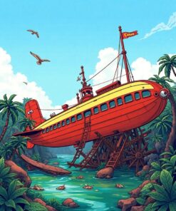 Jungle Wreck Paint Numbers