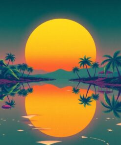 Tropic Reflection Paint Numbers