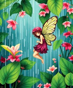 Fairy Rain Paint Numbers
