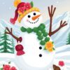 Alpine Snowman Paint Numbers