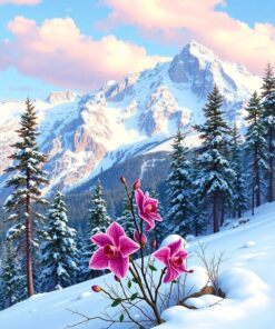 Orchid Snow Paint Numbers