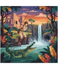 Vintage Amazon Explorer Peril Paint By Numbers