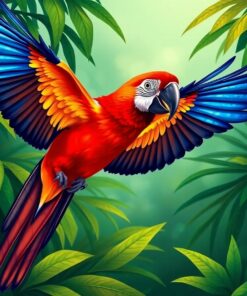 Macaw Flight Paint Numbers