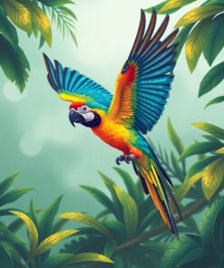 Parrot Flight Paint Numbers