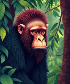 Bald Uakari Paint Numbers