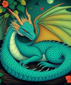 Dragon Slumber Paint Numbers