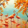 Flamingo Lagoon Paint Numbers