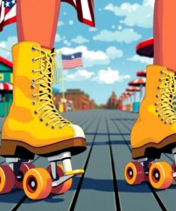 Boardwalk Skates Paint Numbers