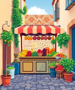 Fruit Stand Paint Numbers