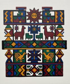 Vintage Andean Altar Tapestry Paint By Numbers