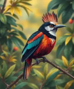 Vintage Andean Canopy Bird Paint By Numbers