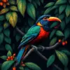 Vintage Andean Canopy Bird Paint By Numbers