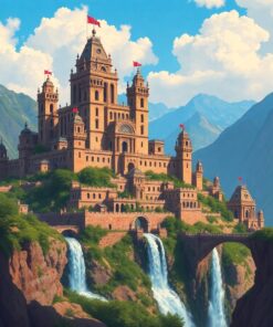 Citadel Waterfall Paint Numbers