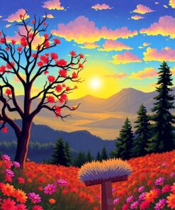 Under Palms Paint Numbers