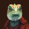 Iguana Portrait Paint Numbers