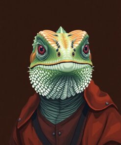 Iguana Portrait Paint Numbers
