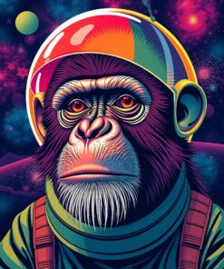 Chimp Portrait Paint Numbers