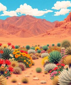 Floral Oasis Paint Numbers