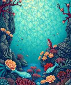 Coral Lagoon Paint Numbers