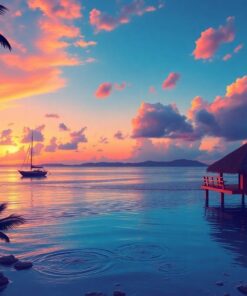 Atoll Evening Paint Numbers